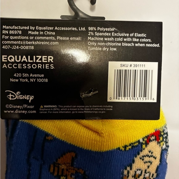 2/$35 Pixar Disney Toy Story Crew Socks Bundle 3 Size 9-13 Woody Buzz Character - Picture 6 of 7